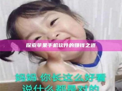 日照探索苹果手机软件的赚钱之道